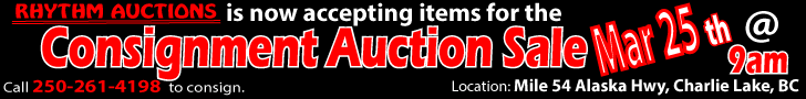 Consignment Auction Mile 54, Charlie Lake, BC - Mar 25, 2023